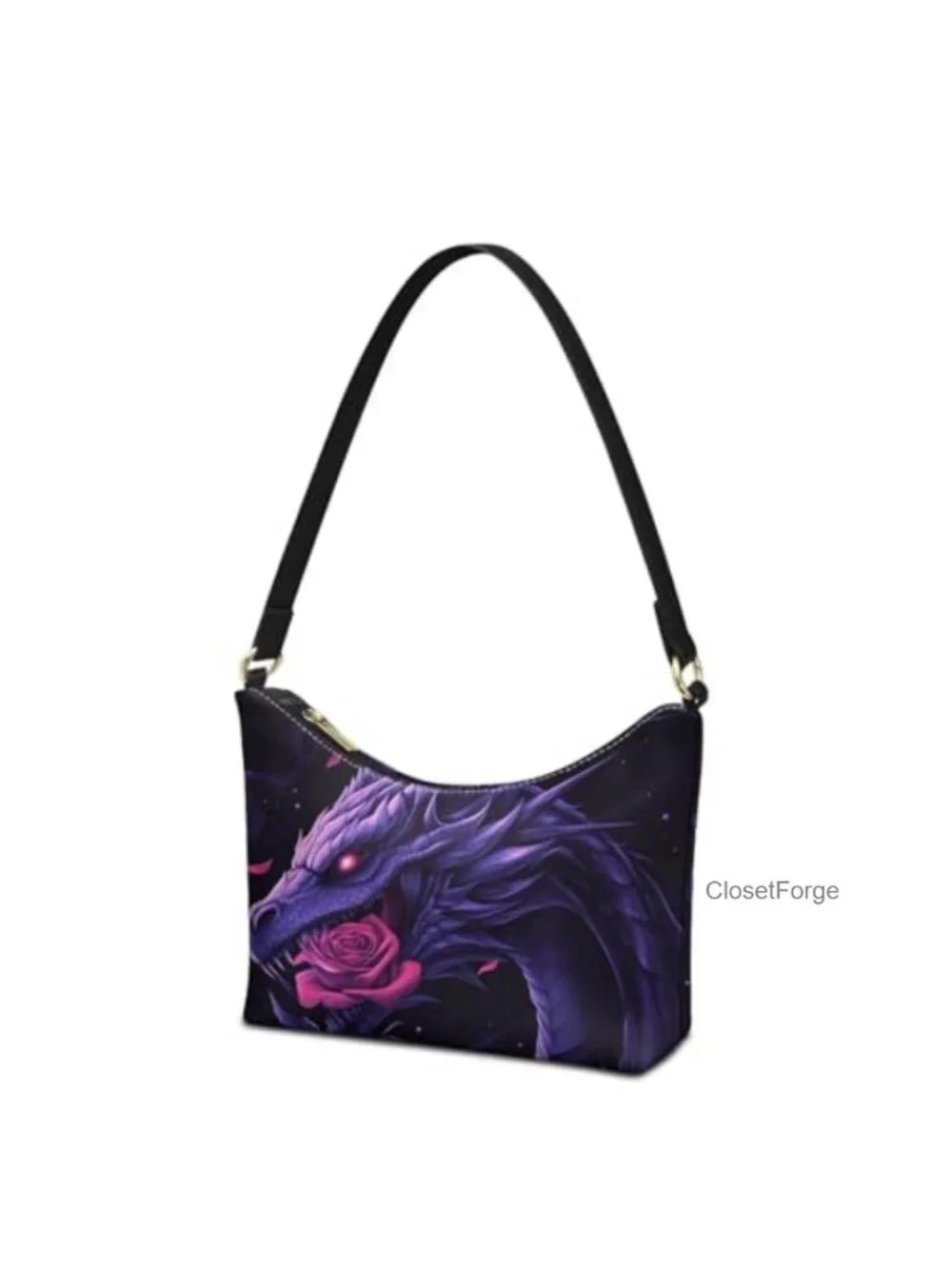 Waterproof PU Leather Hobo Bag with Hand Strap - Trendy Underarm Purse for Work
